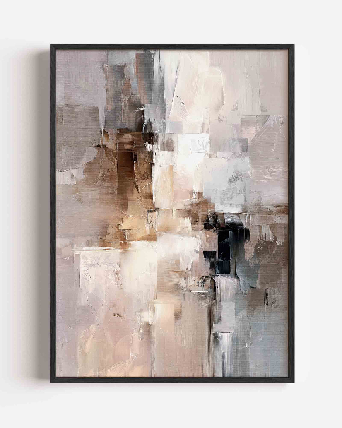 Abstracte vormen – abstracte portret poster als wanddecoratie