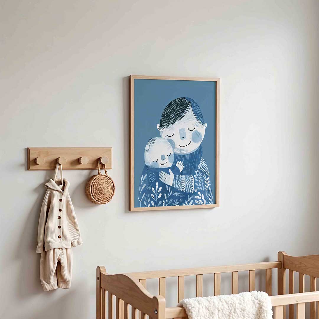Ouder en kind – kinderposter in staand formaat