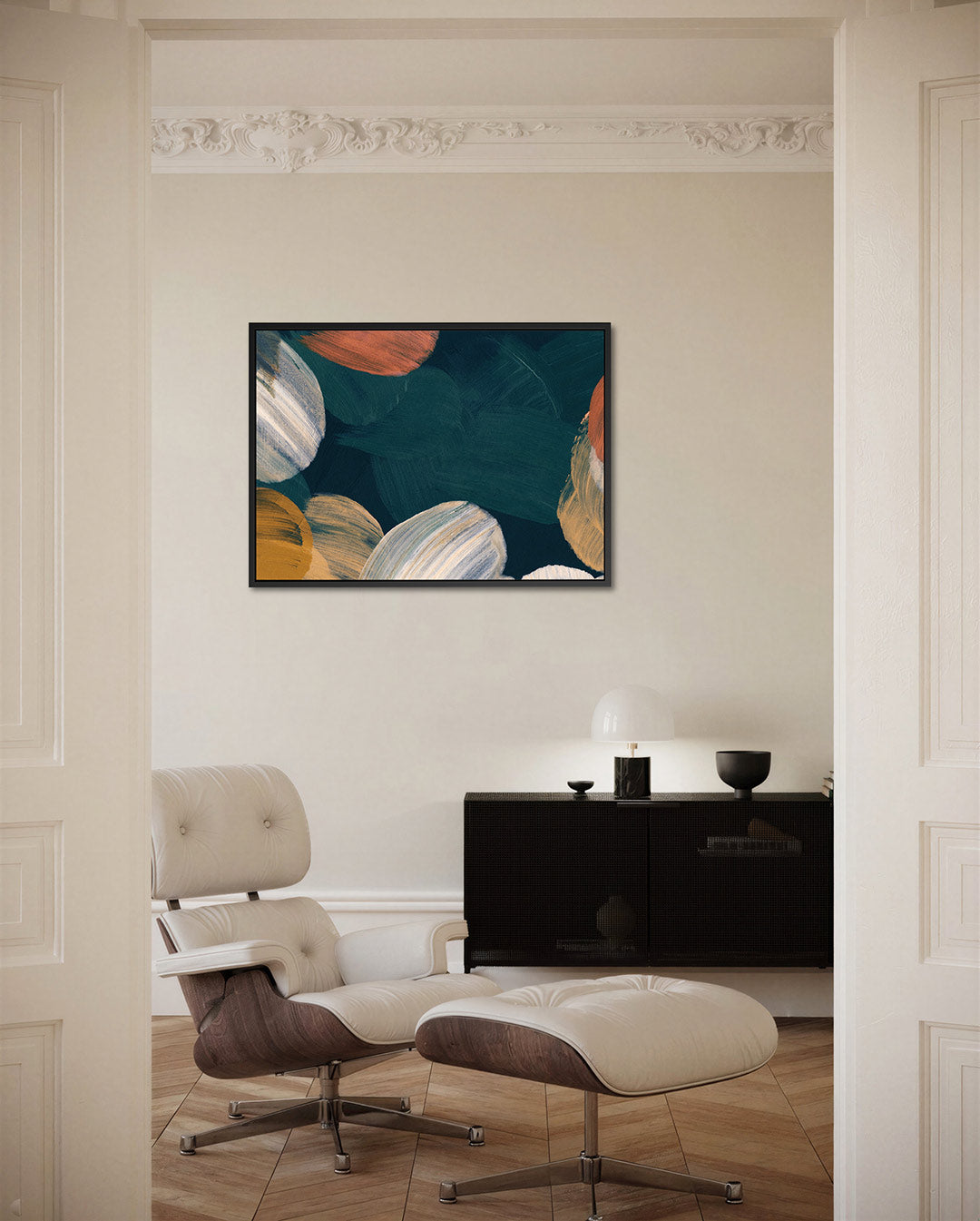 Kleurencompositie – liggende wanddecoratie