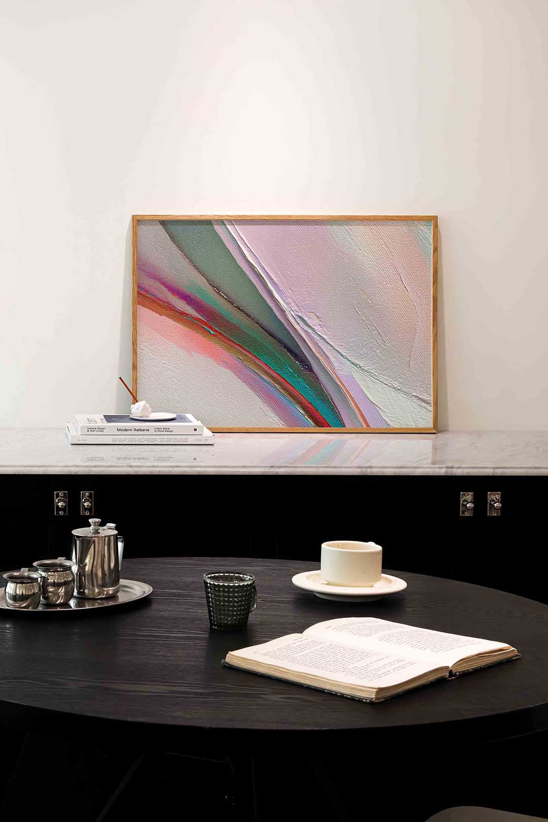 Abstracte lijnen – abstracte poster in liggend formaat