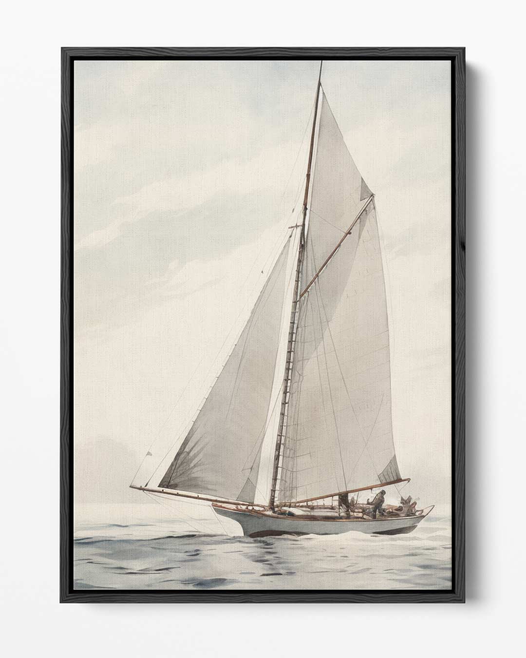Zeilavontuur op open water – portret kunstwerk als wanddecoratie