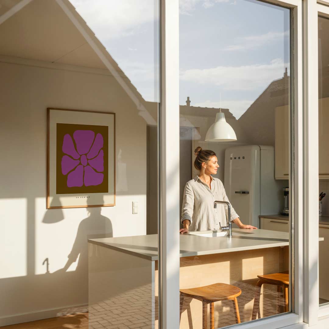 Bloemkracht: La Bohème – staande bloemen wanddecoratie van WallArtistic