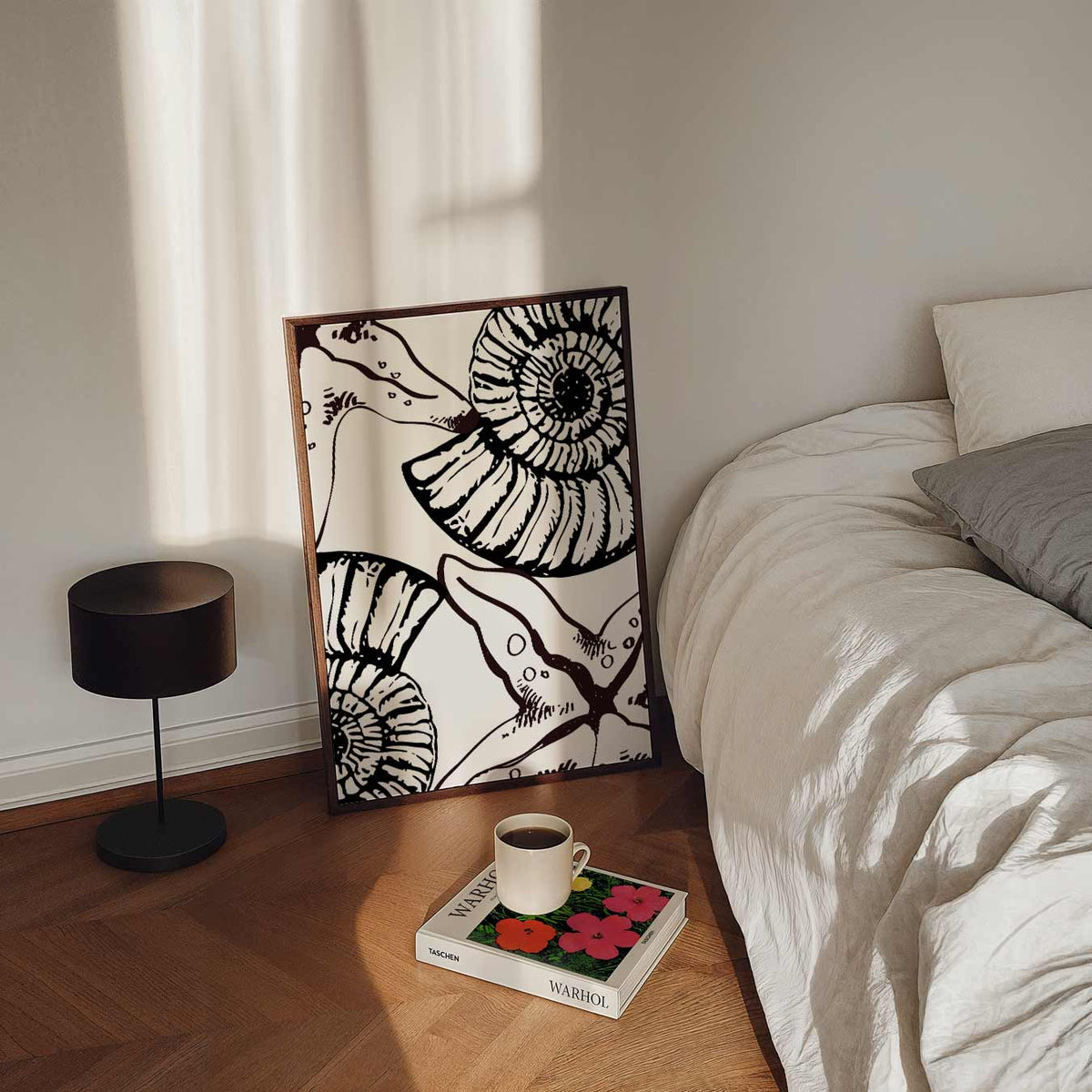 Zeedieren Illustratie – staande zeedieren wanddecoratie van WallArtistic