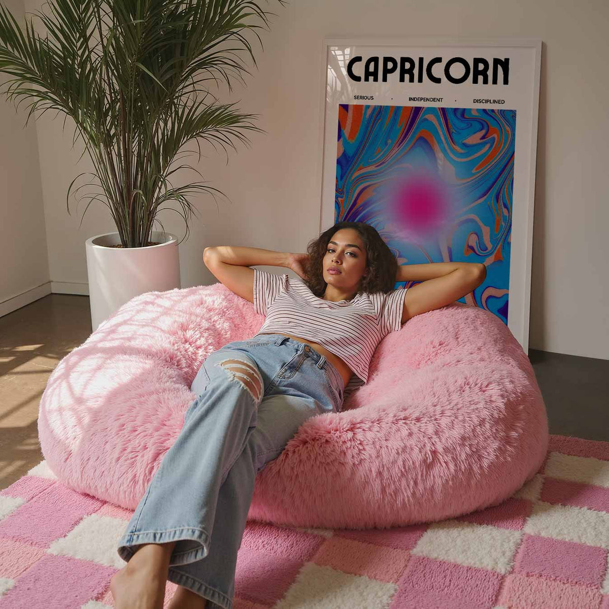 Capricorn – staande muurposter met mindful uitstraling