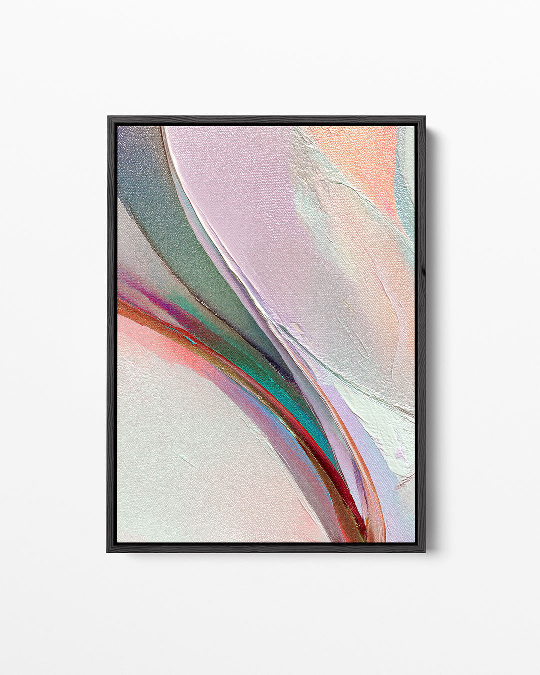 Vloeiende kleurencompositie – staand wanddecoratie kunstwerk