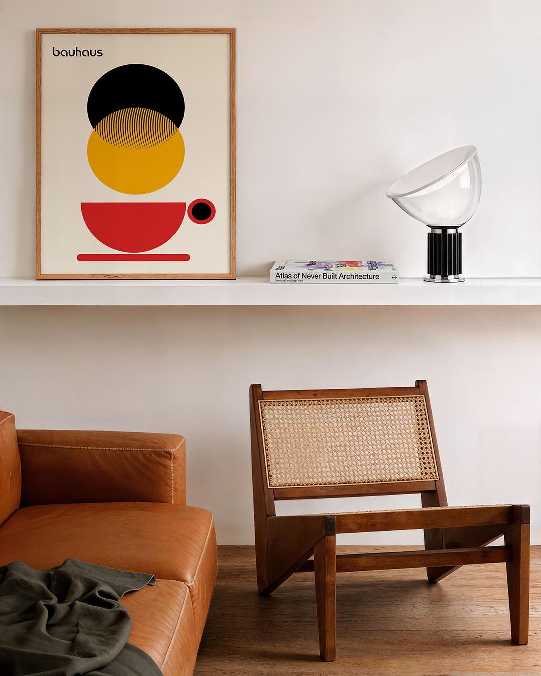 Vorm en balans – staande Bauhaus poster voor aan de muur