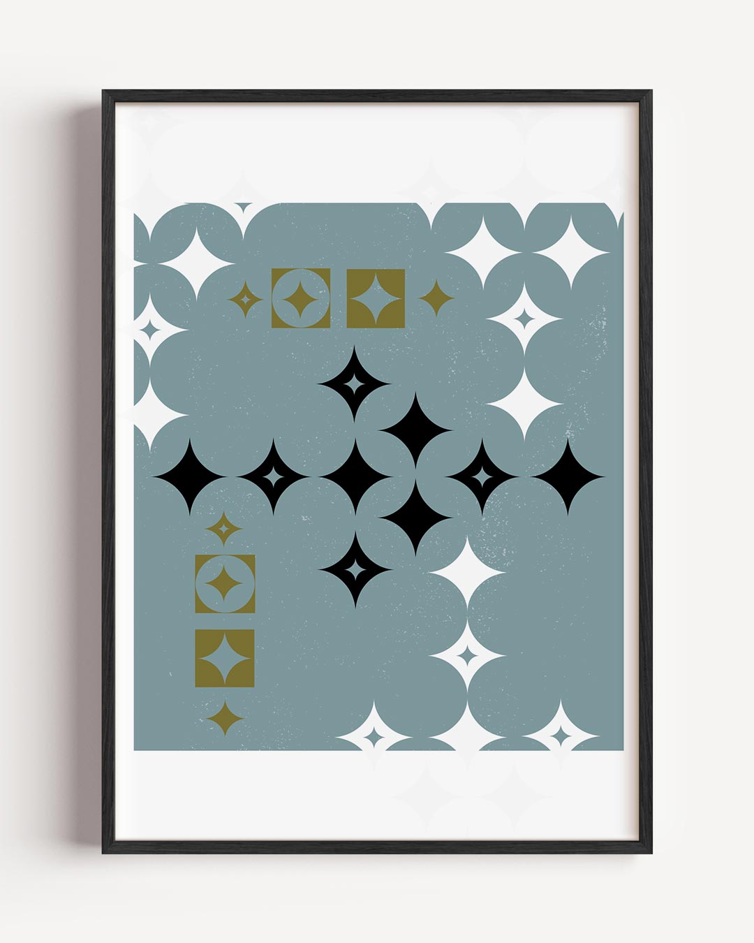 Geometrische Sprankeling – elegante portret poster als wanddecoratie