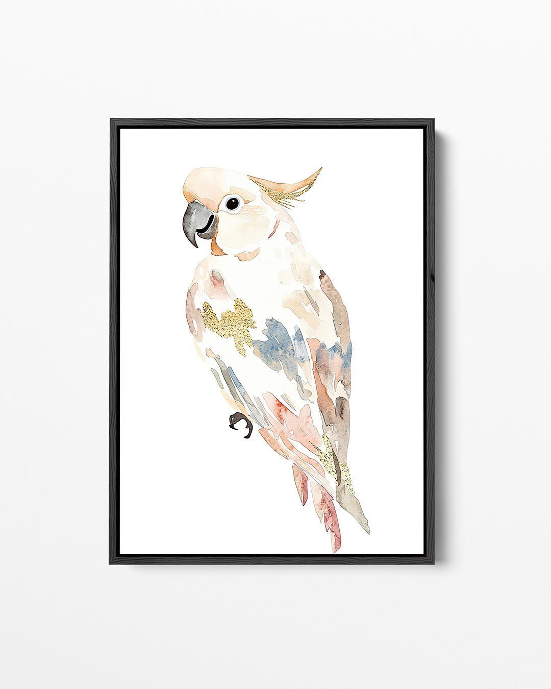 Elegante vogel illustratie – staand wanddecoratie kunstwerk