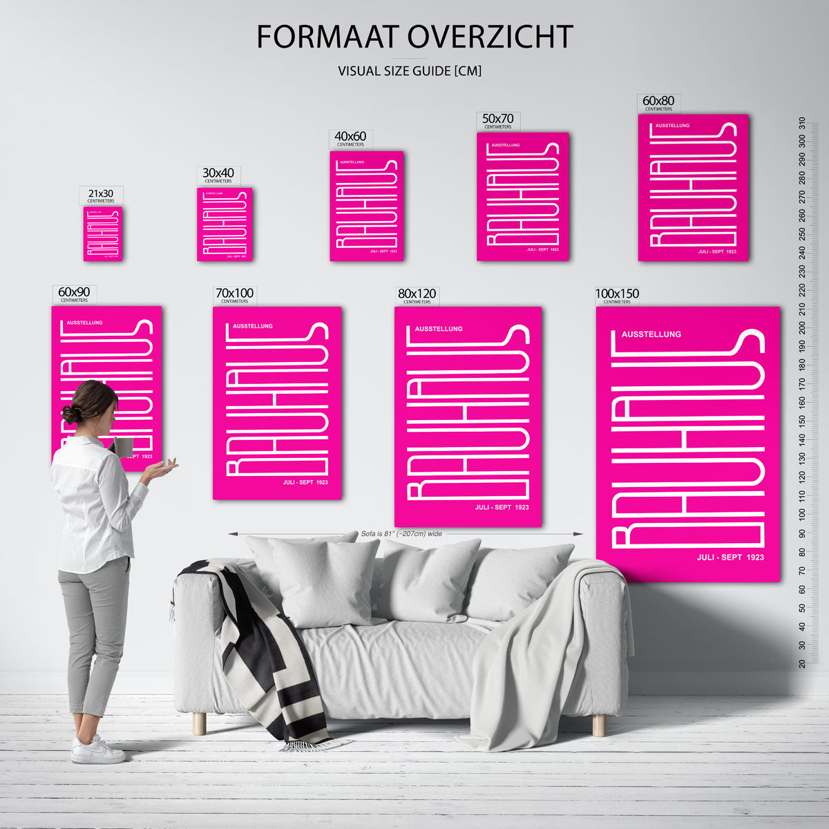  – geometrische poster in Bauhaus-stijl van WallArtistic