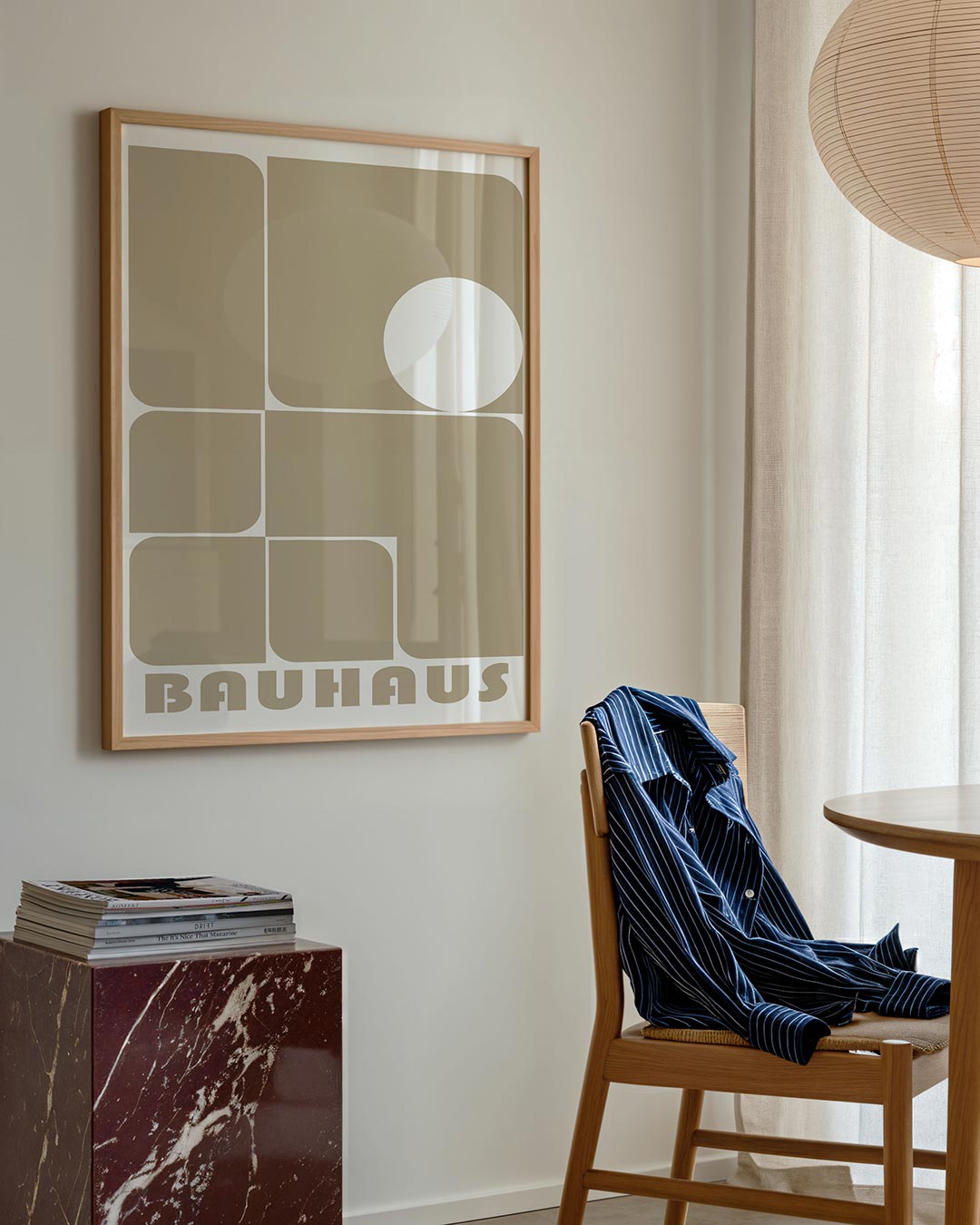 Vormen en vlakken – geometrische poster in Bauhaus-stijl van WallArtistic