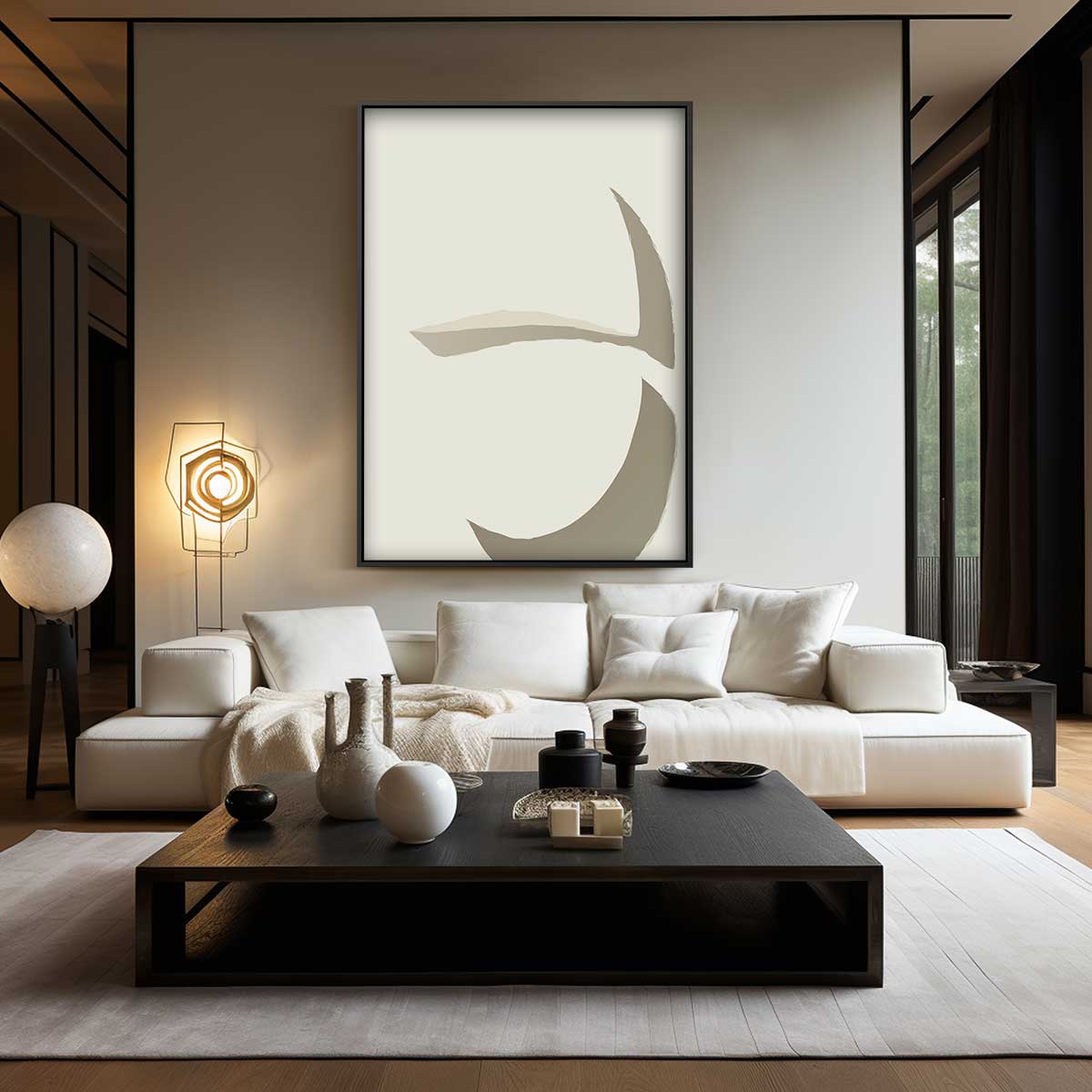 Subtiele Abstractie – modern portret kunstwerk van WallArtistic