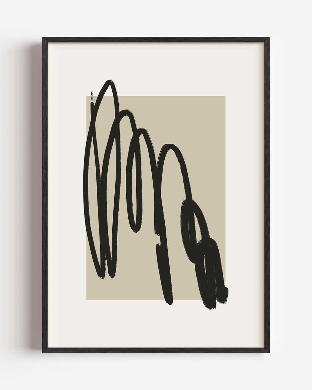 Moderne Abstracte Kunstposter – abstracte portret poster als wanddecoratie