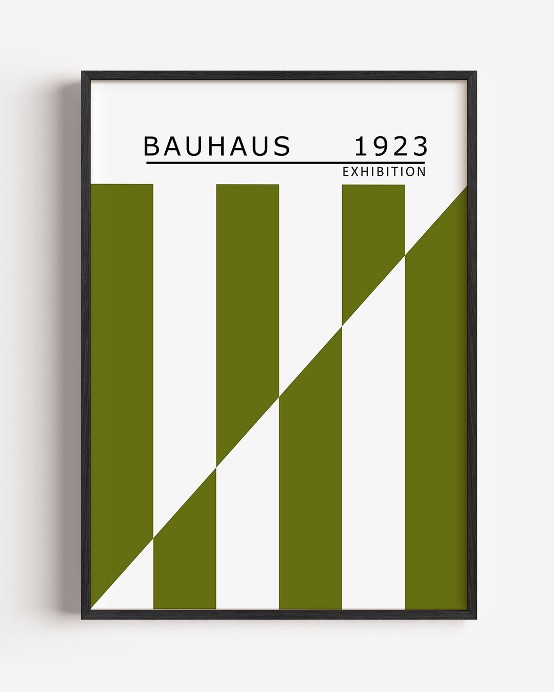 Lijnen en vlakken – staande Bauhaus poster als wanddecoratie