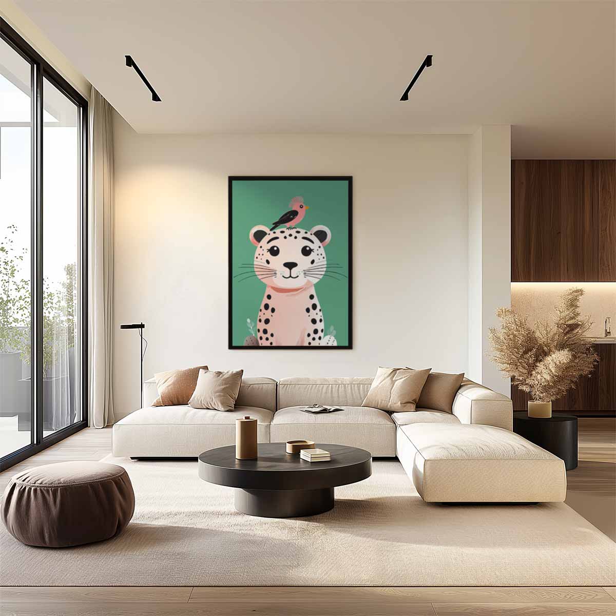 Vertrouwde Vrienden – kunstwerk met zwarte baklijst