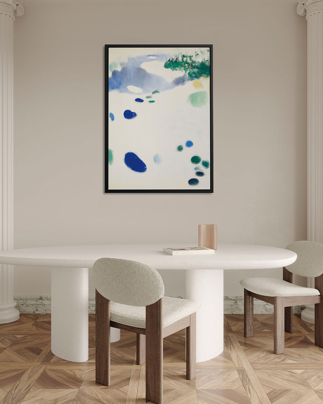 Vloeiende kleurencompositie – staand wanddecoratie kunstwerk