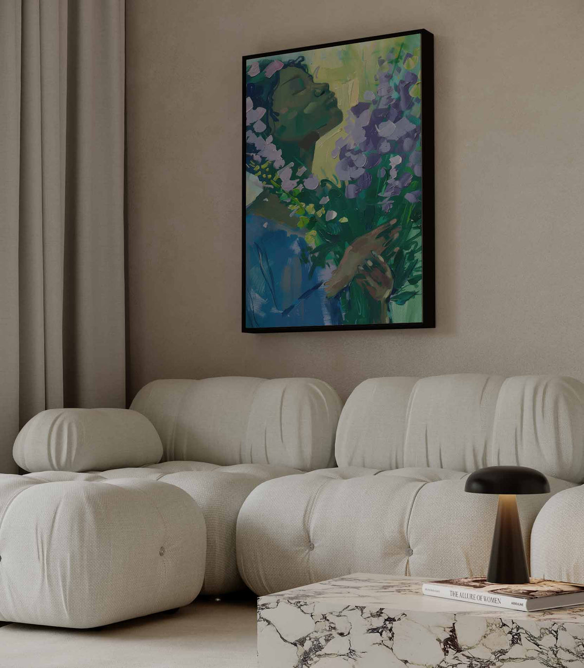 Bloemige Dromen – staande wandkunst voor woonkamer of interieur