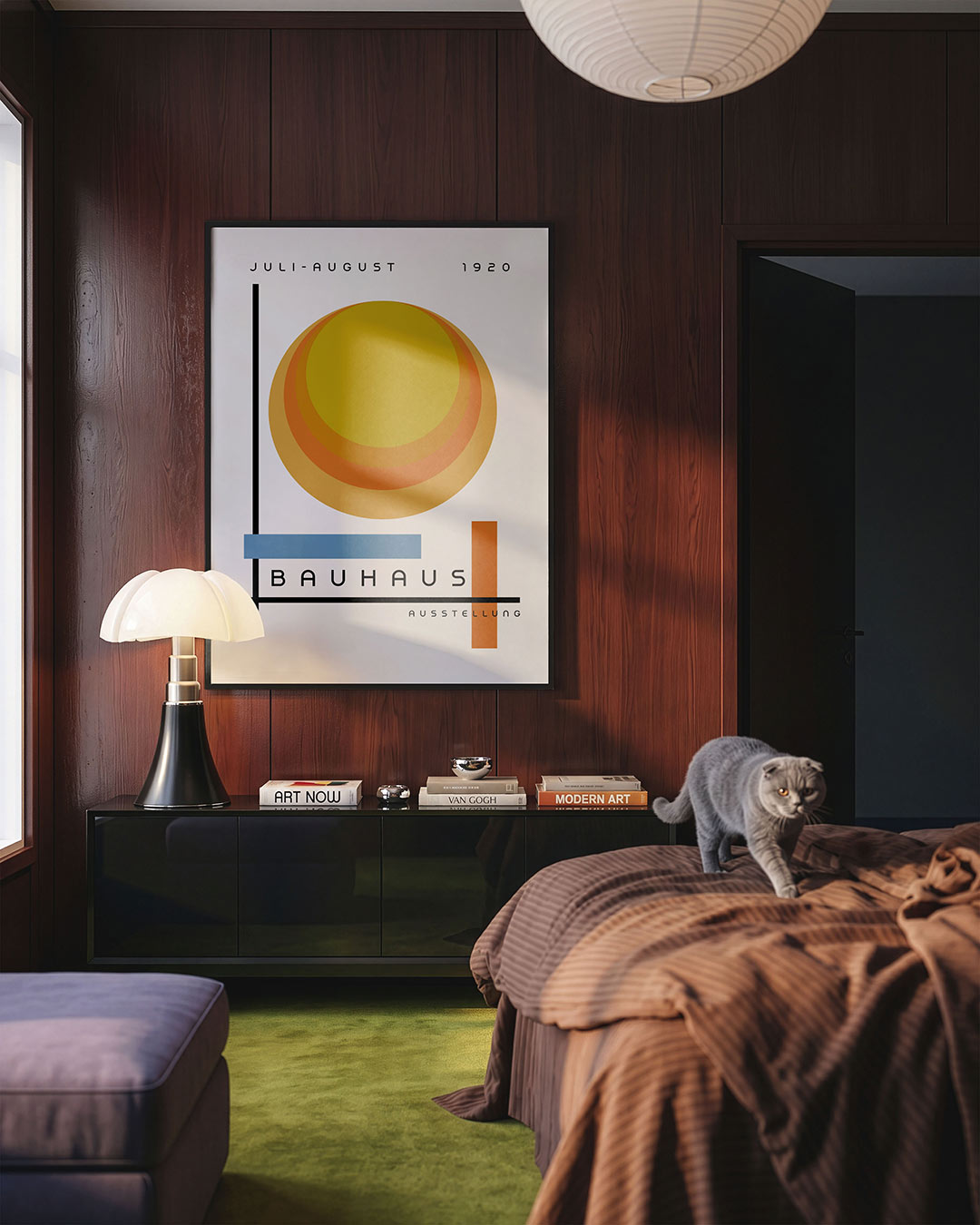 Vorm en kleur – geometrische Bauhaus poster in staand formaat