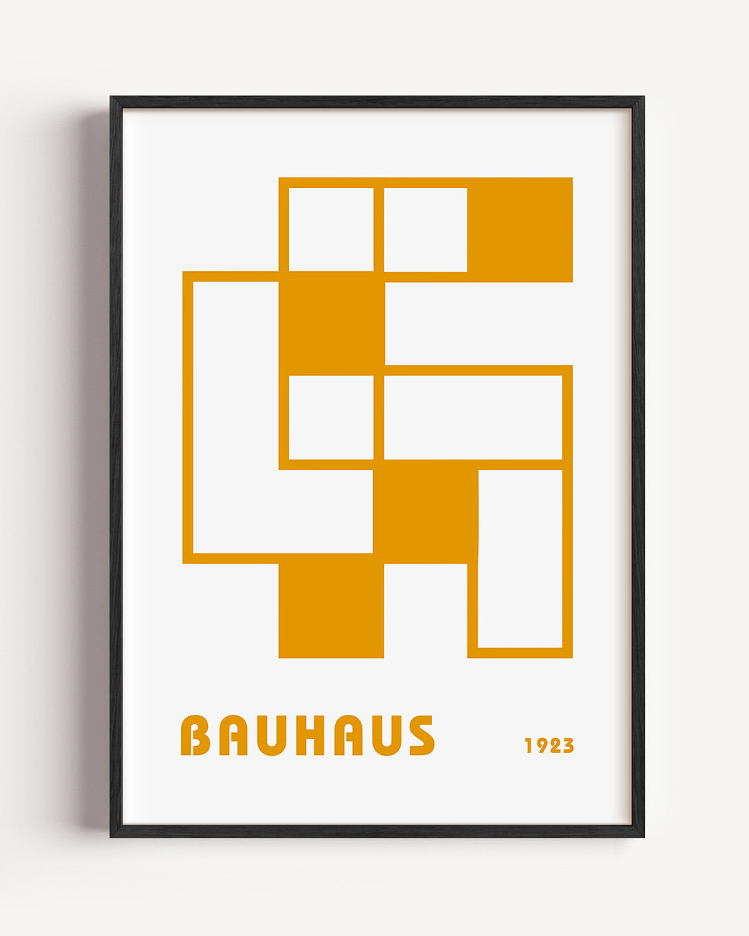 Geometrische vlakken – staande Bauhaus poster als wanddecoratie