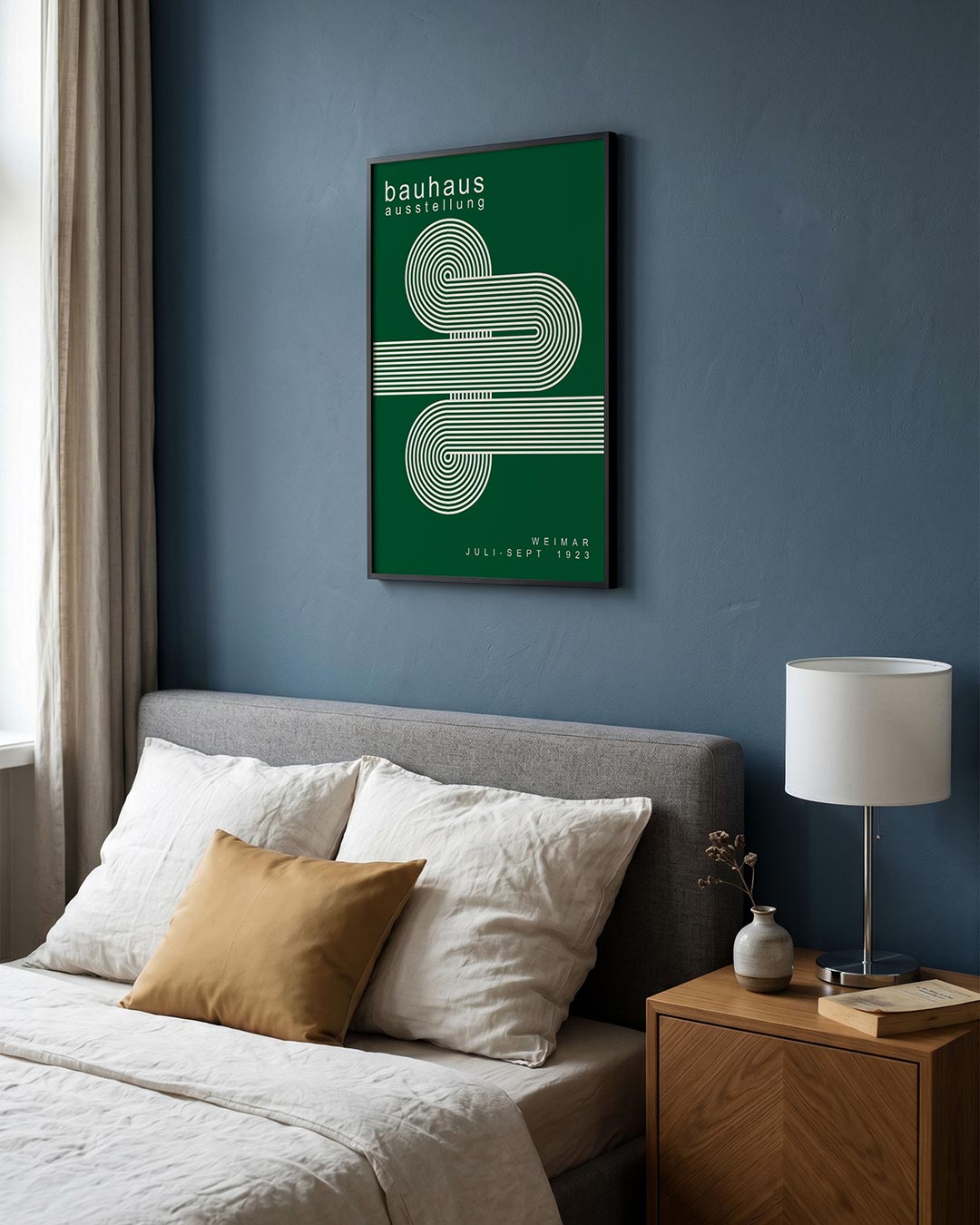  – staande Bauhaus poster voor aan de muur