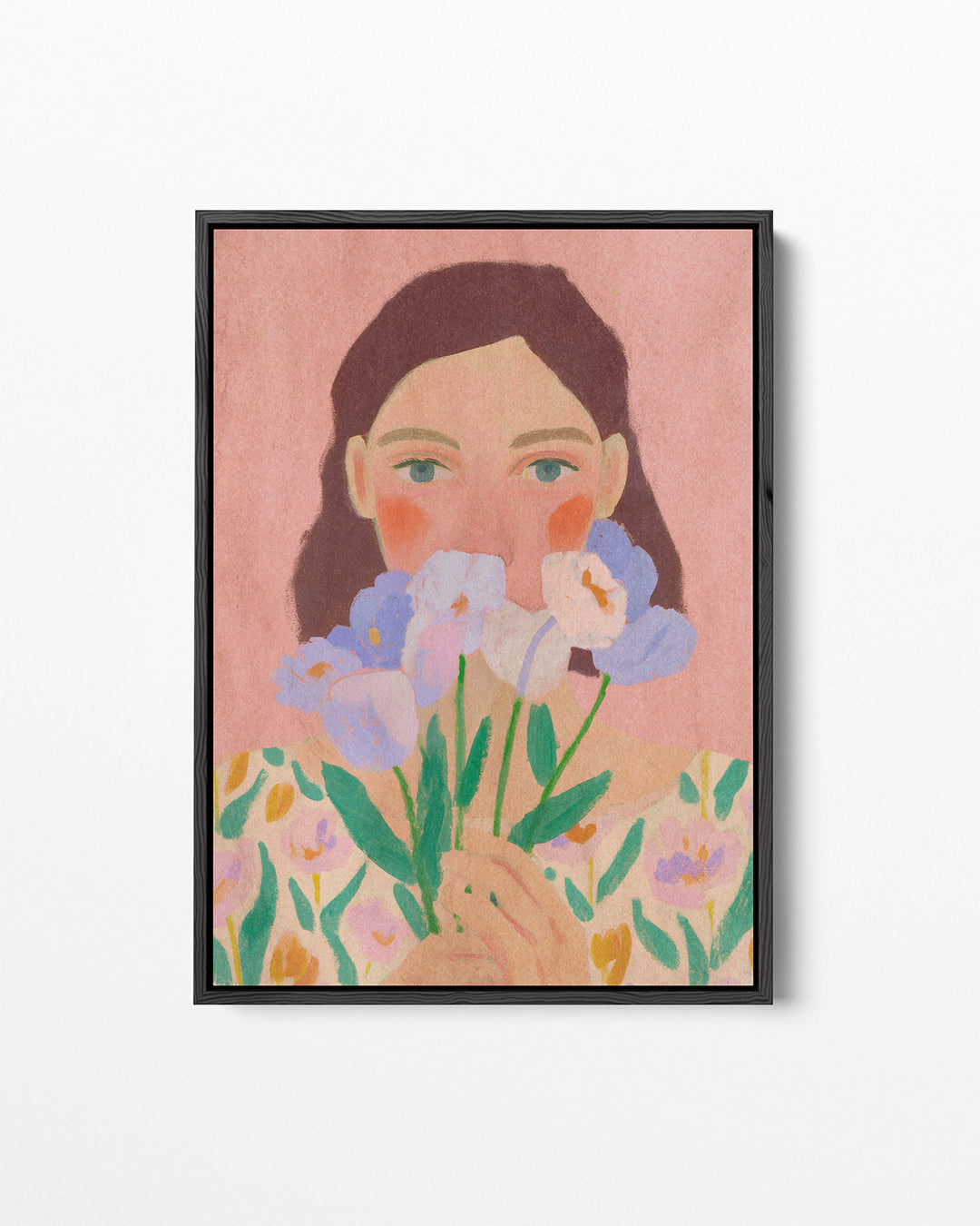Bloemenportret – staand wanddecoratie kunstwerk