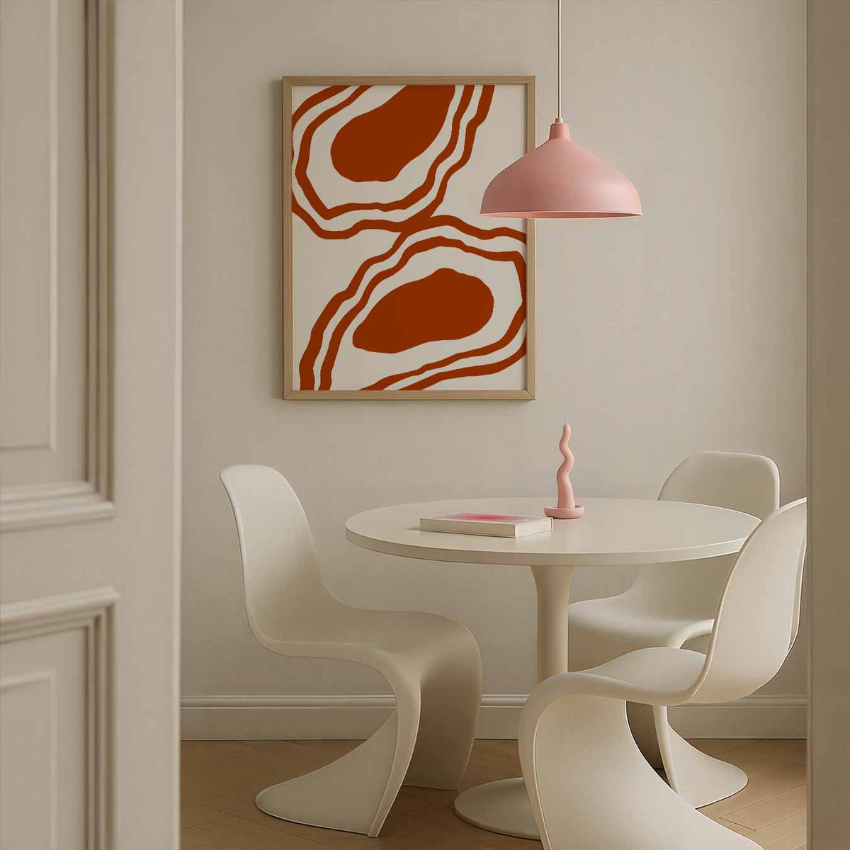 Organische Abstractie – culinaire wandkunst als portret poster