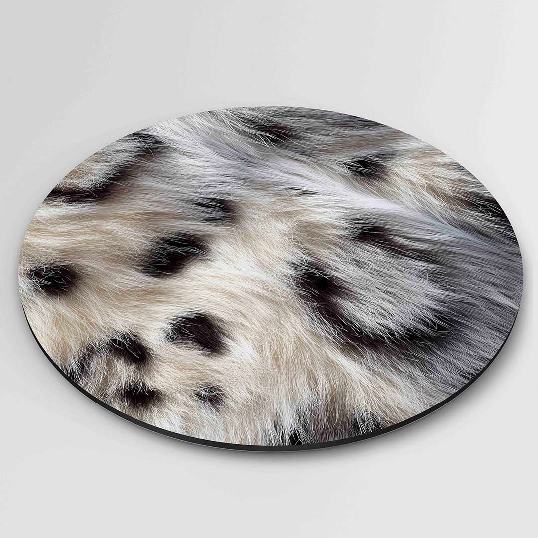 Dierenprint – ronde safari wanddecoratie van WallArtistic