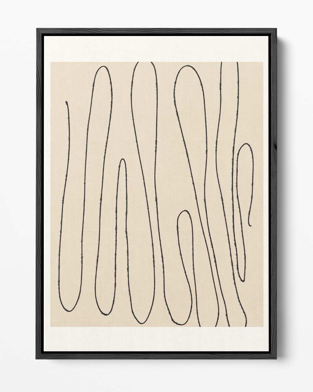 Zachte Lijnen Abstract – portret kunstwerk als wanddecoratie