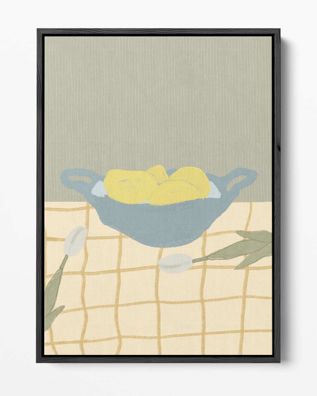 Frisse Citroenen op Tafel – portret kunstwerk als wanddecoratie