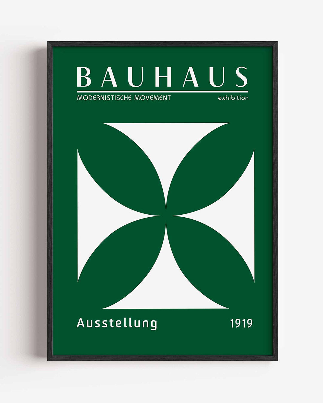 Vorm en balans – staande Bauhaus poster als wanddecoratie