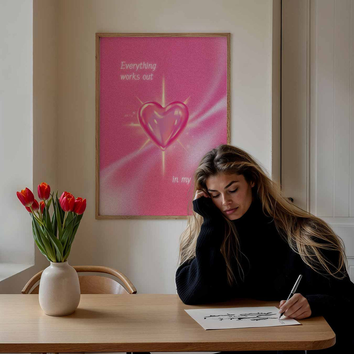 Everything Works Out – mindful portret poster, afbeelding 7