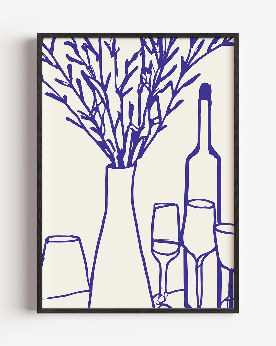 Stijlvolle Bloemenvaas – keuken portret poster als wanddecoratie