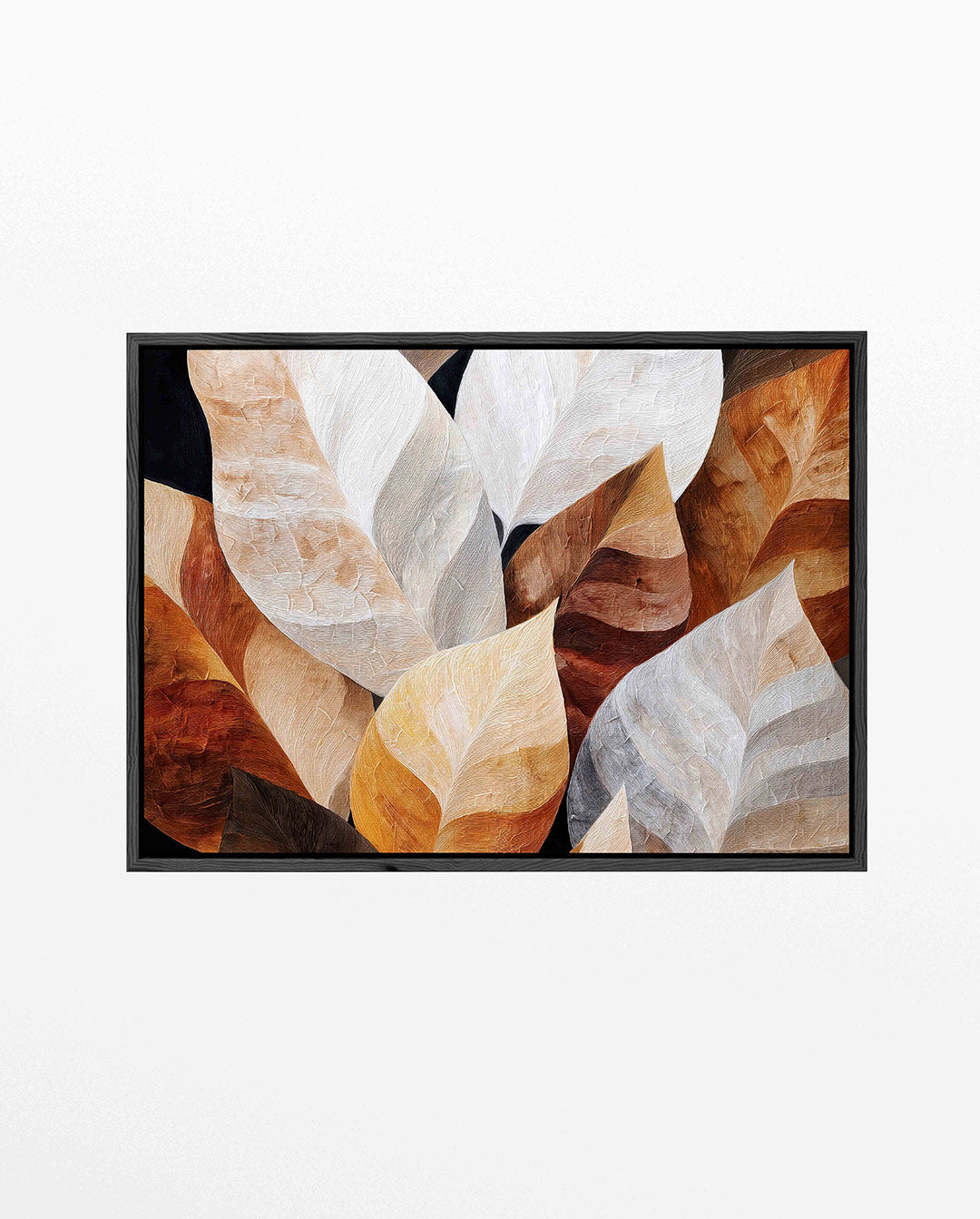 Organische bladvormen – Abstract kunstwerk – liggend abstract kunstwerk