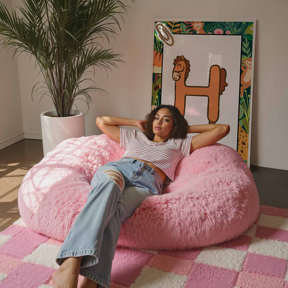 Jungle Dieren Alfabet – staande kinderkamer wanddecoratie van WallArtistic