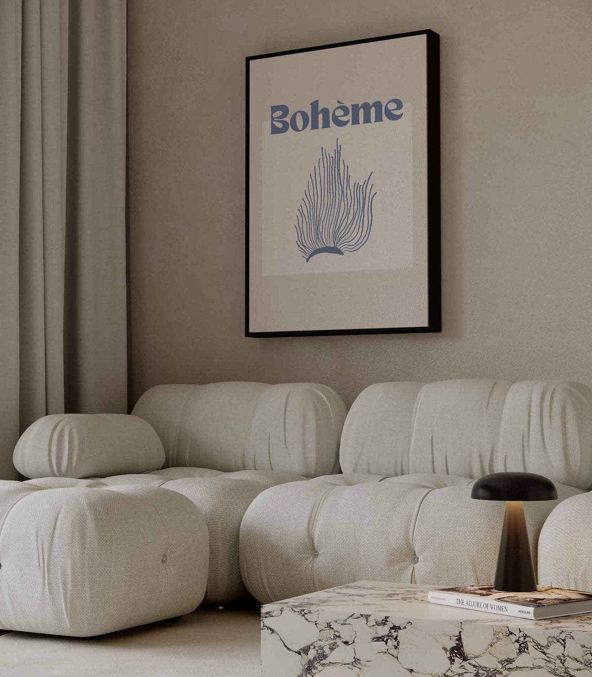 Bohème Poster – staande wandkunst voor woonkamer of interieur
