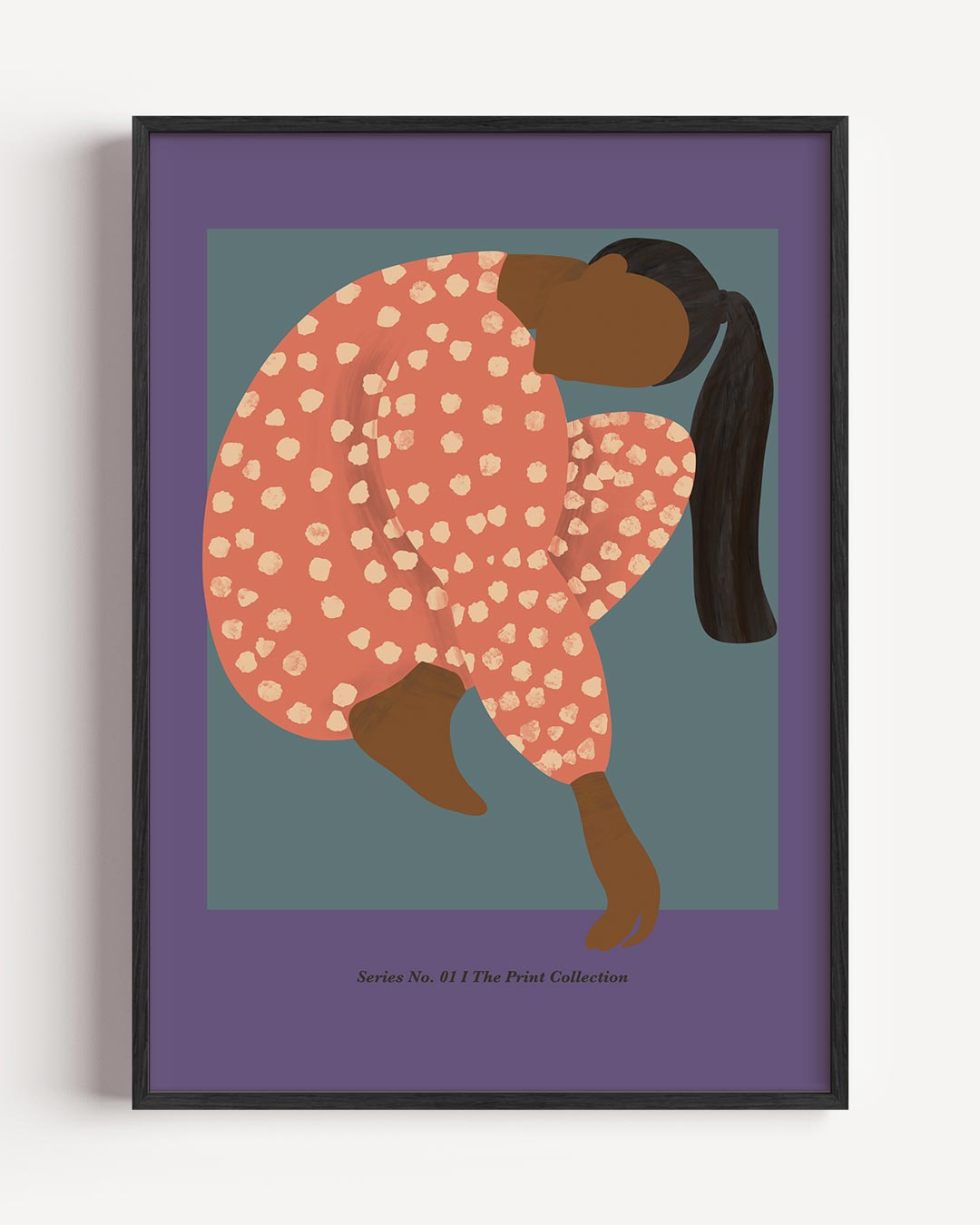 Stijlvolle Vrouwelijke Silhouet – moderne portret poster als wanddecoratie