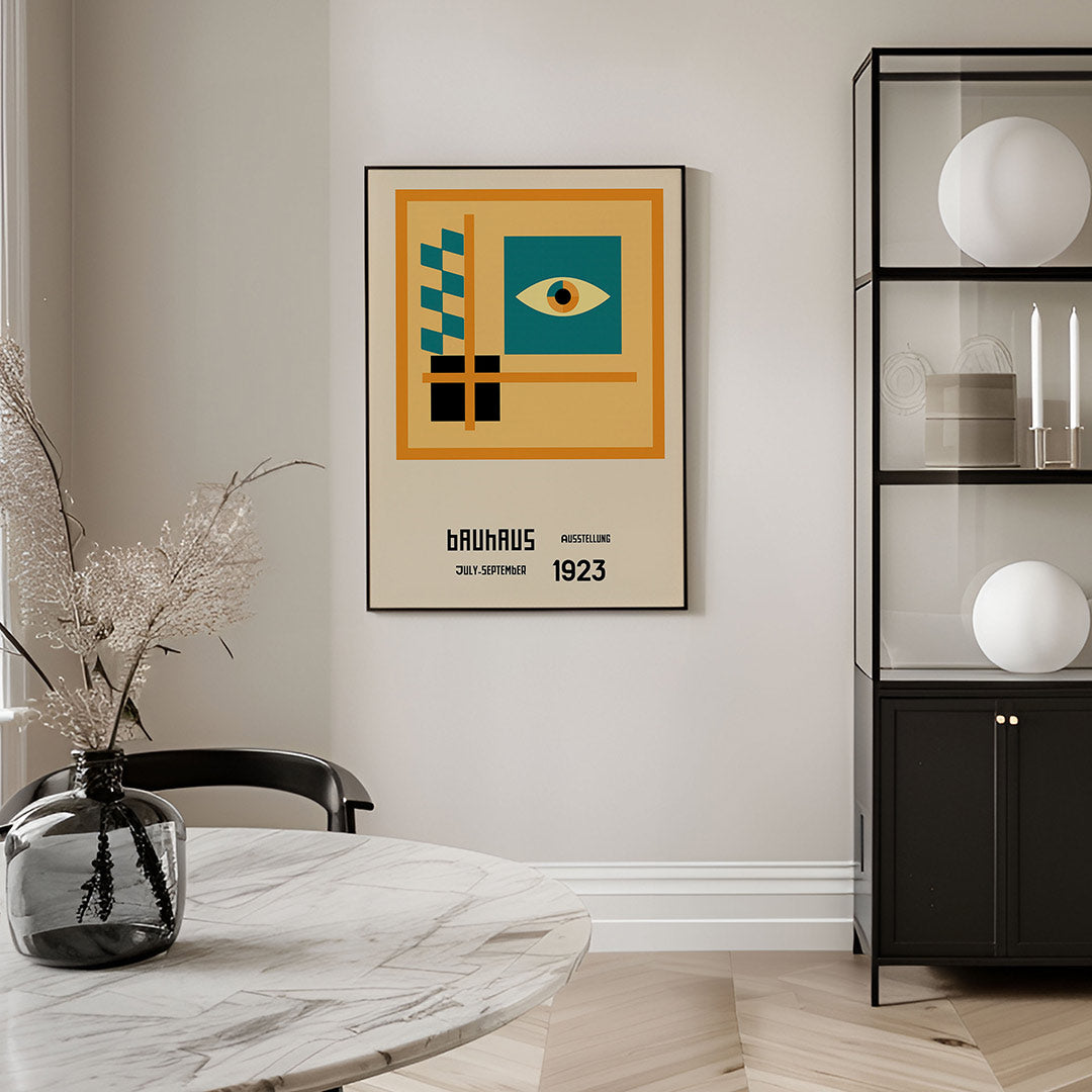 Vorm en balans – geometrische Bauhaus poster in staand formaat