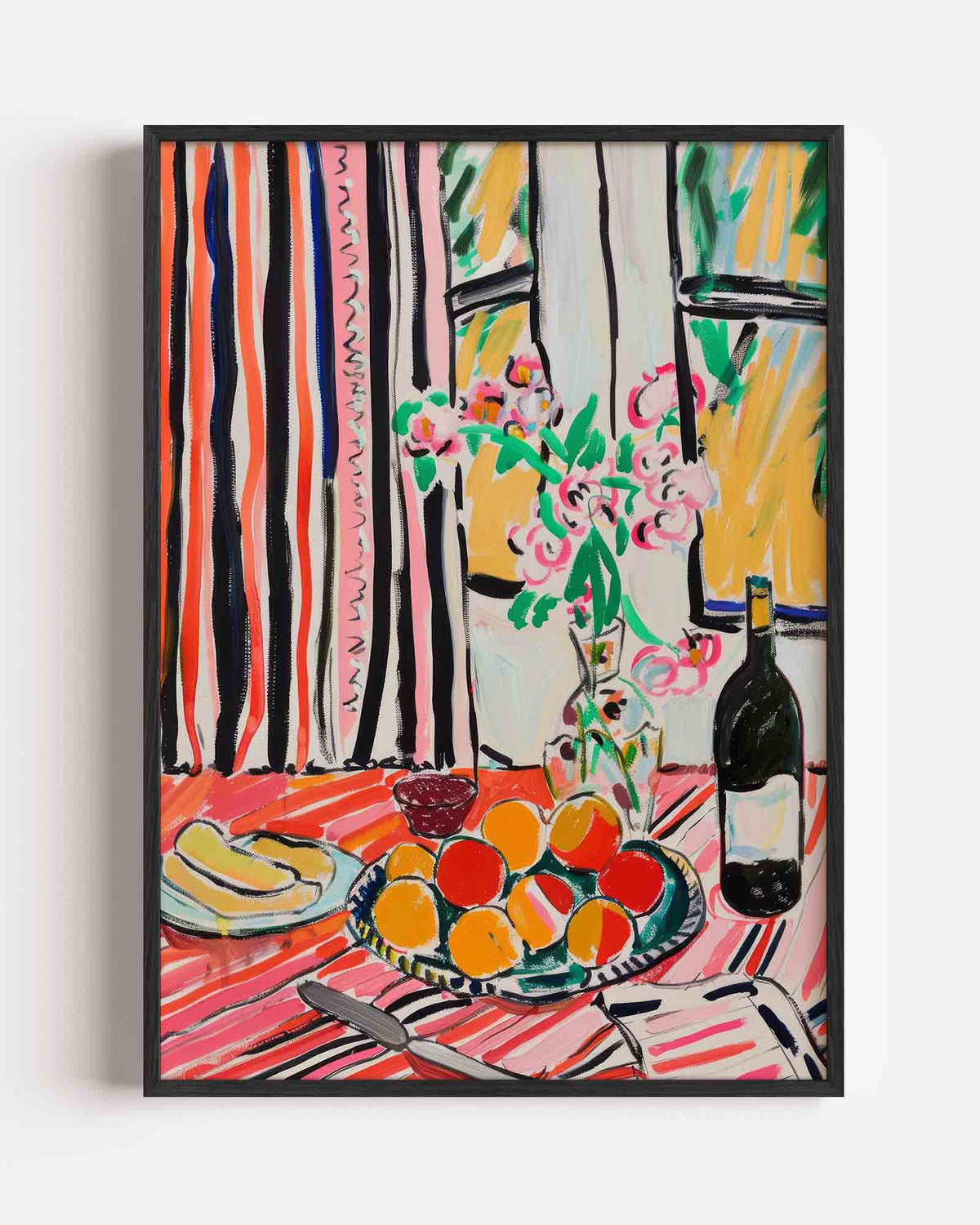 Fruit en wijn – keuken portret poster als wanddecoratie