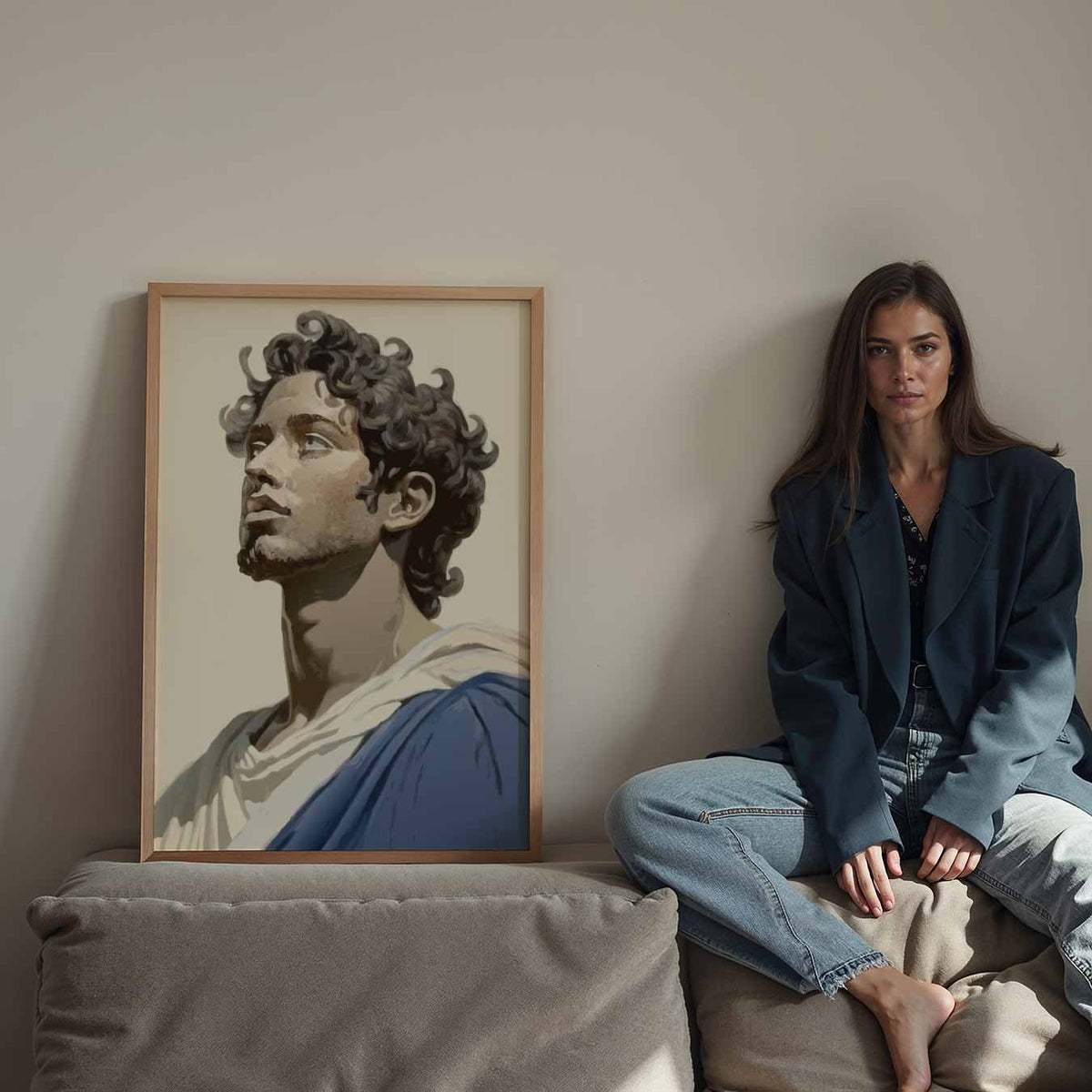 Moderne Klassieke Portretposter – Streetart wandkunst als portret poster