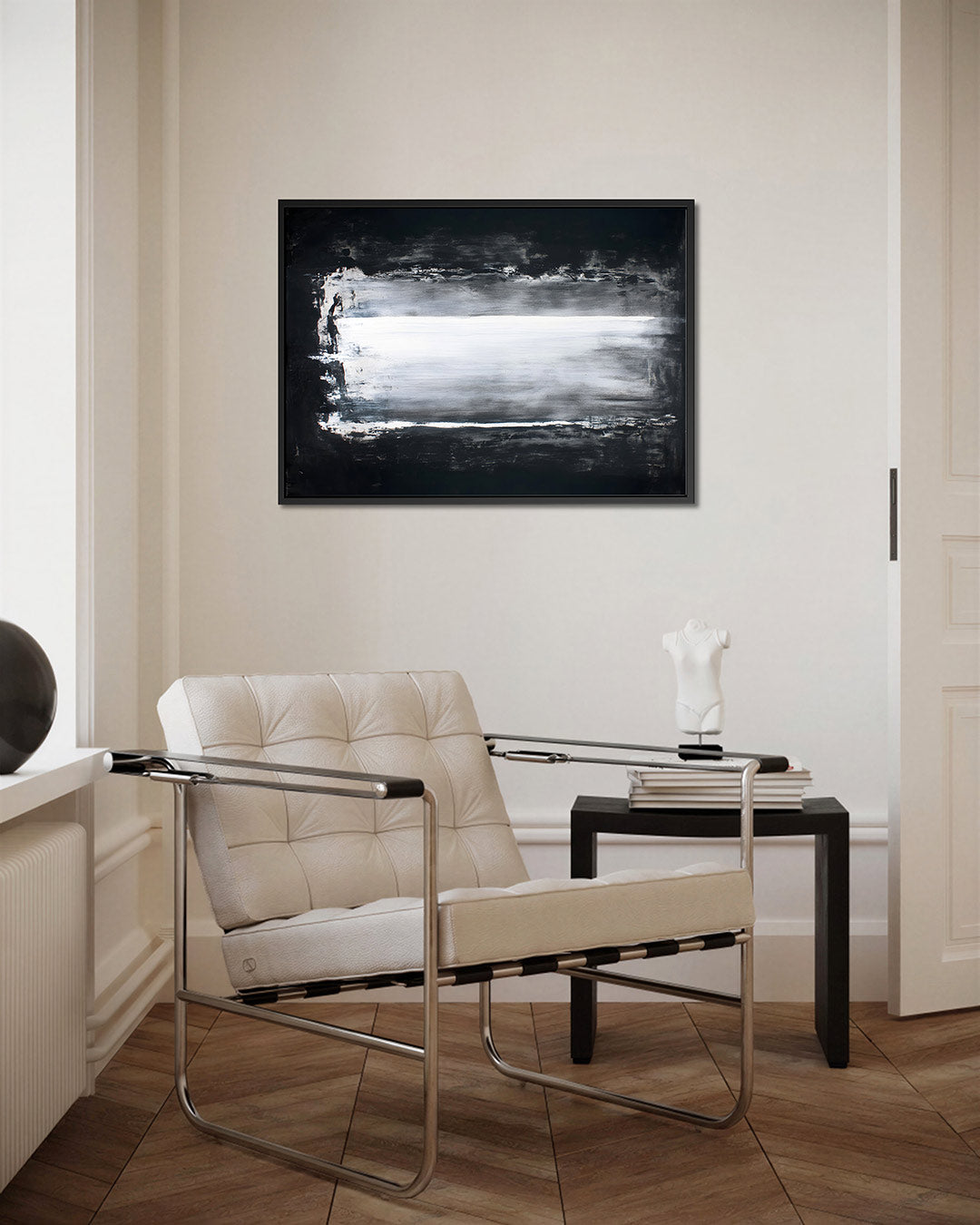 Horizontale streken – kunstwerk op canvas, dibond of plexiglas