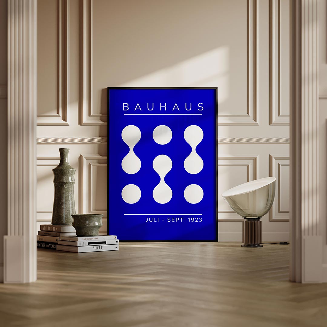 Vormen en vlakken – moderne Bauhaus wandkunst als poster