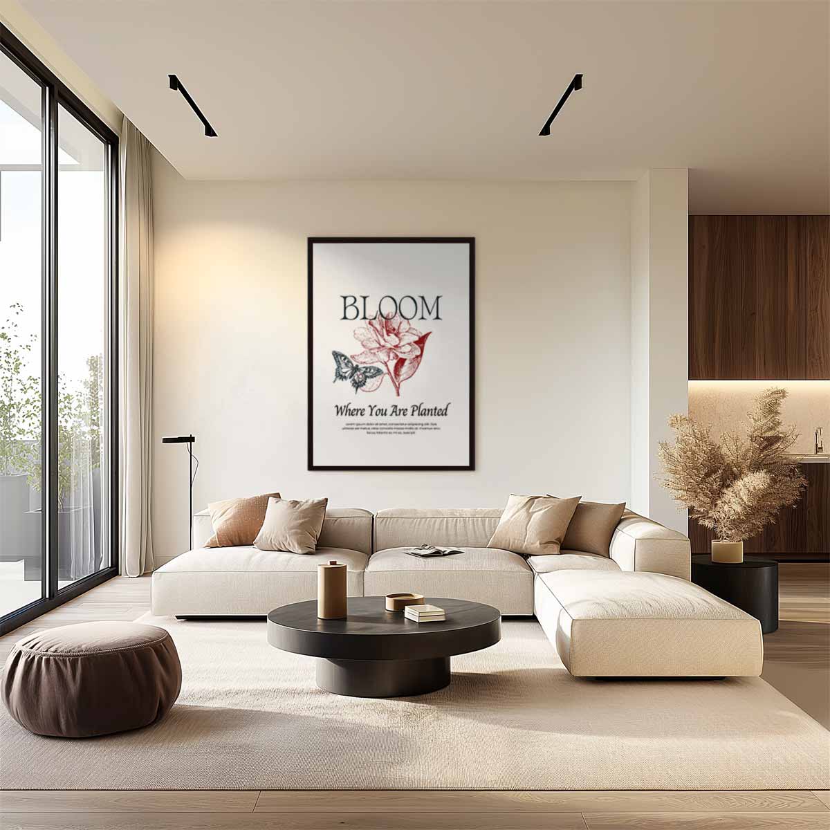 Bloom: Where You Are Planted – staand kunstwerk voor modern interieur