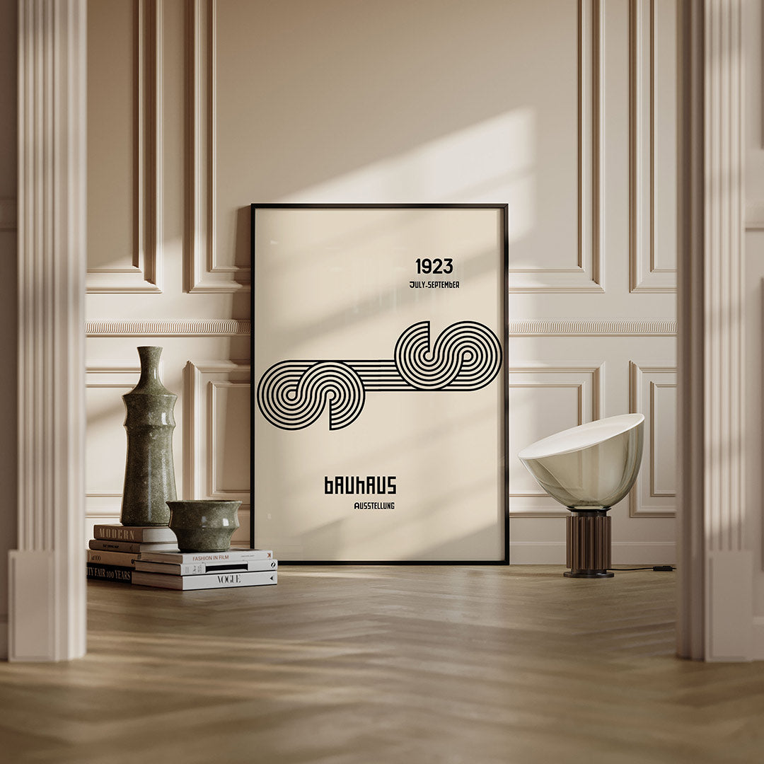 Abstracte – moderne Bauhaus wandkunst als poster