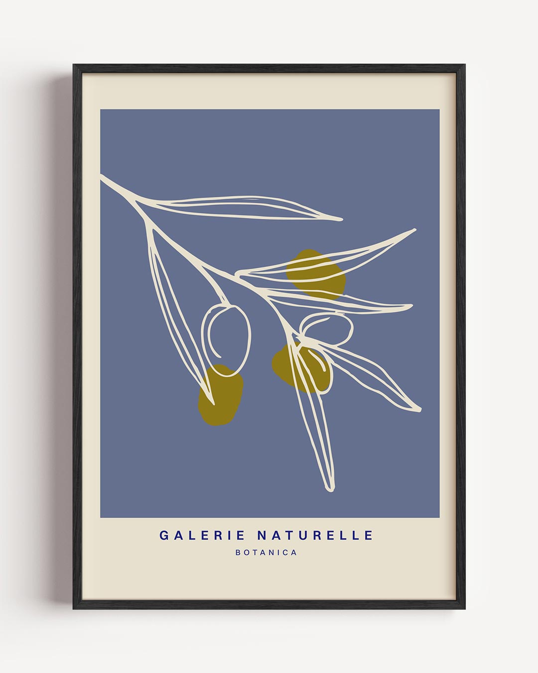 Botanische Olijftak Wandposter – bloemen portret poster als wanddecoratie