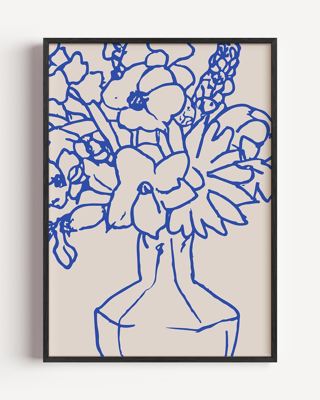 Bloemige Vaas – keuken portret poster als wanddecoratie