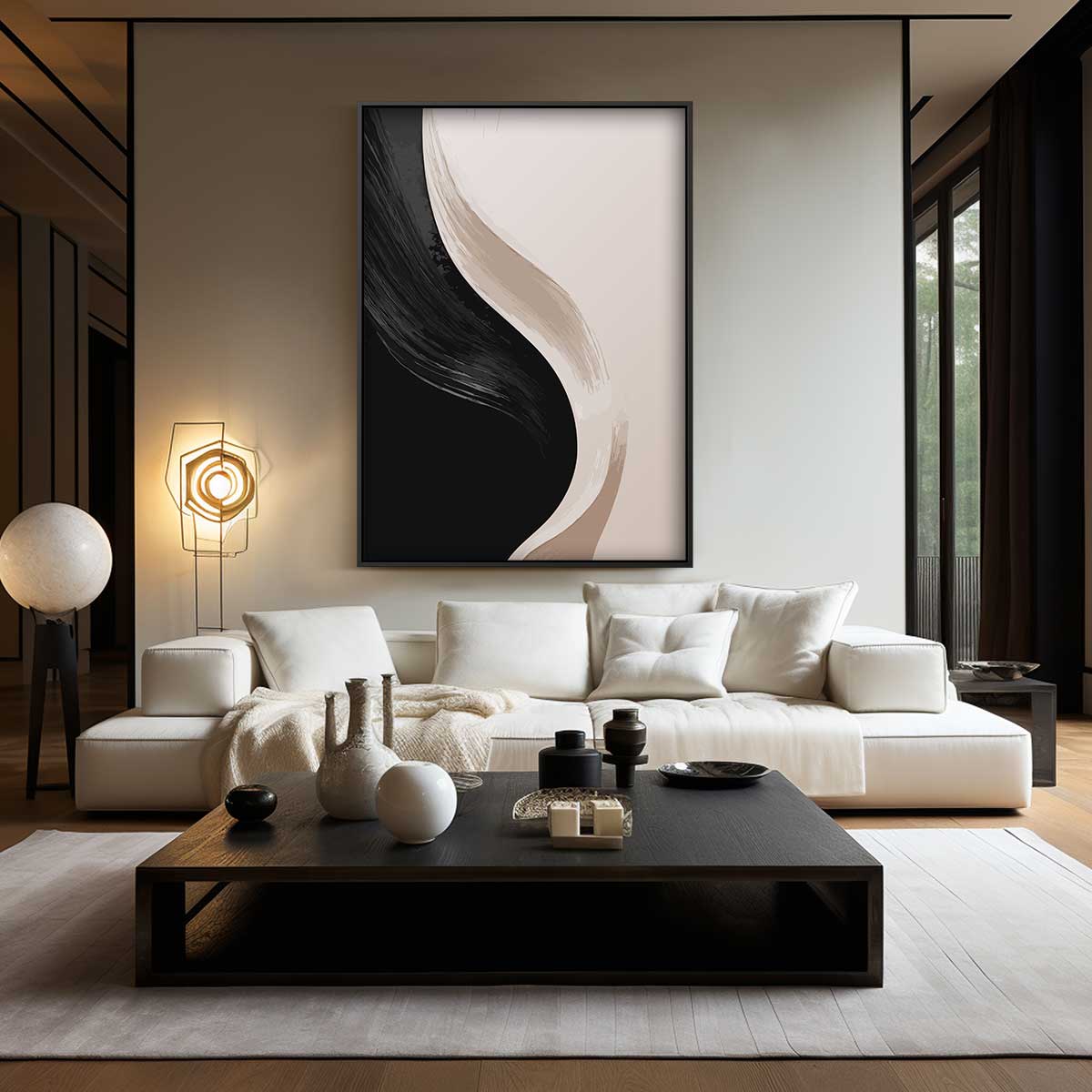 Mystieke Abstractie – modern portret kunstwerk van WallArtistic