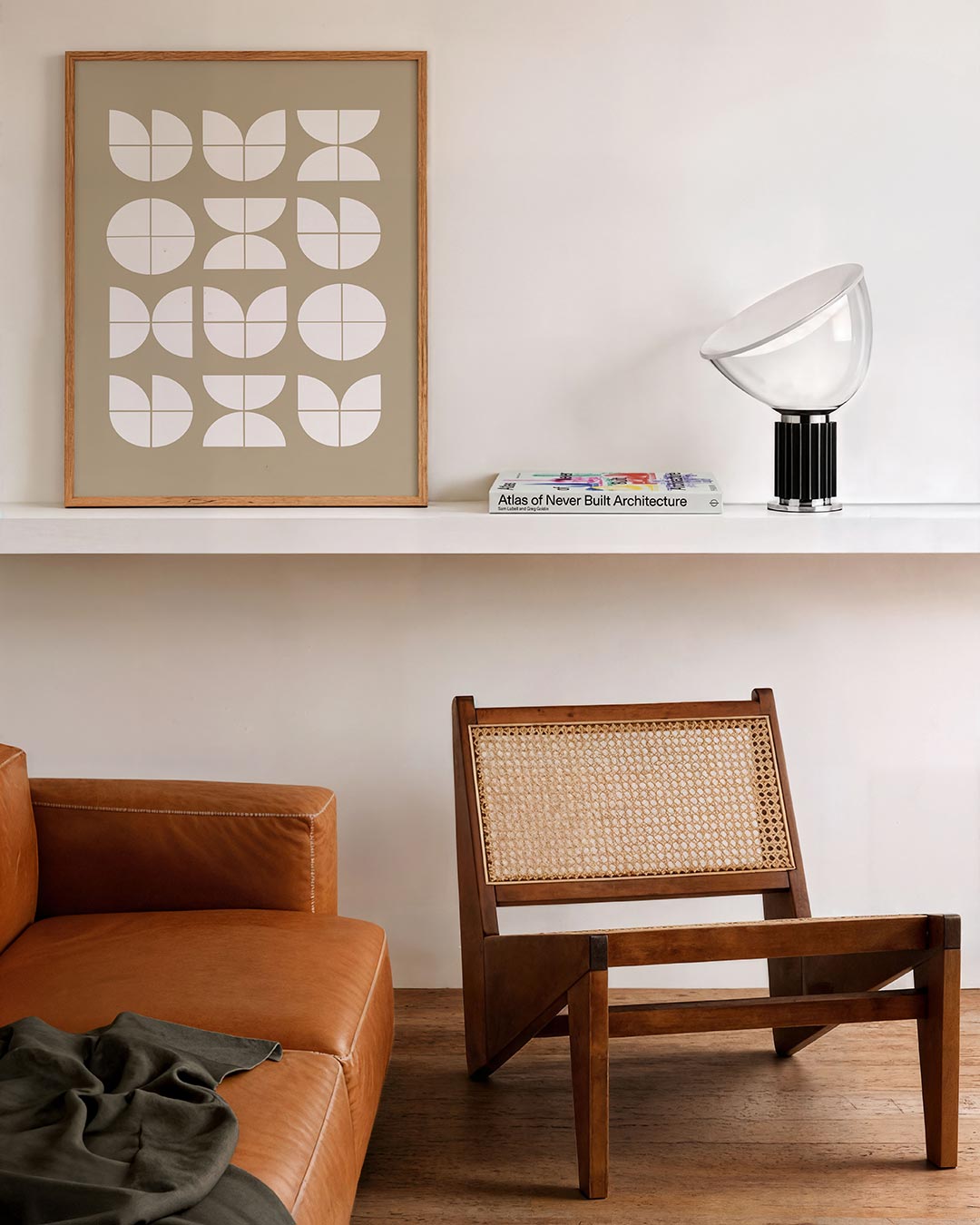 Vormritme en balans – staande Bauhaus poster voor aan de muur