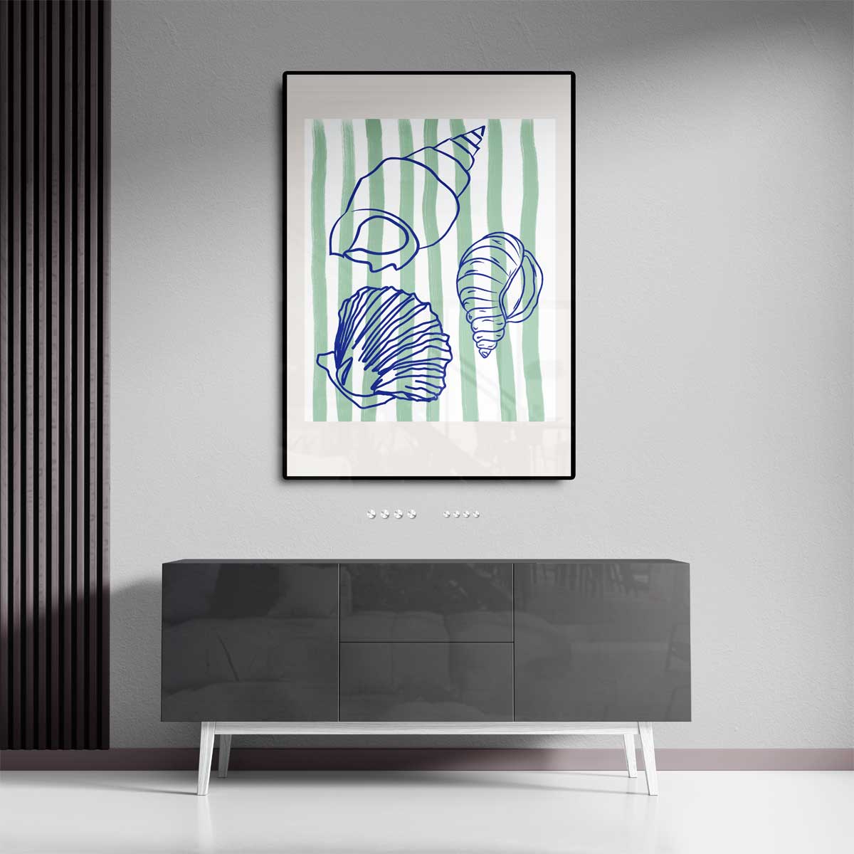 Schelpenschat – staande wandkunst voor woonkamer of interieur