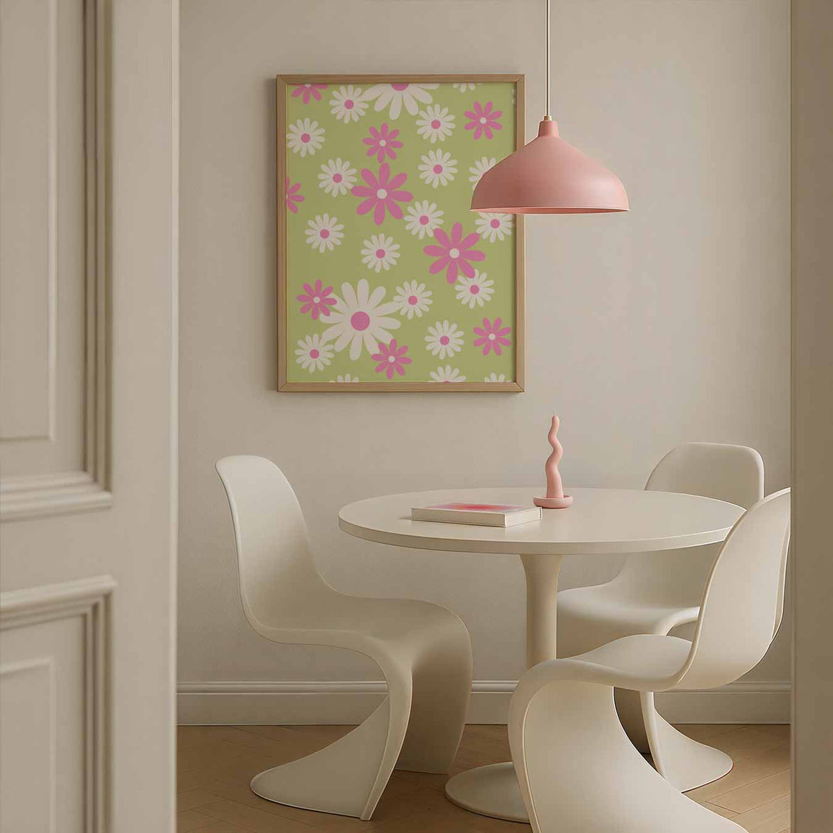 Bloemenweelde – staande paas wanddecoratie van WallArtistic