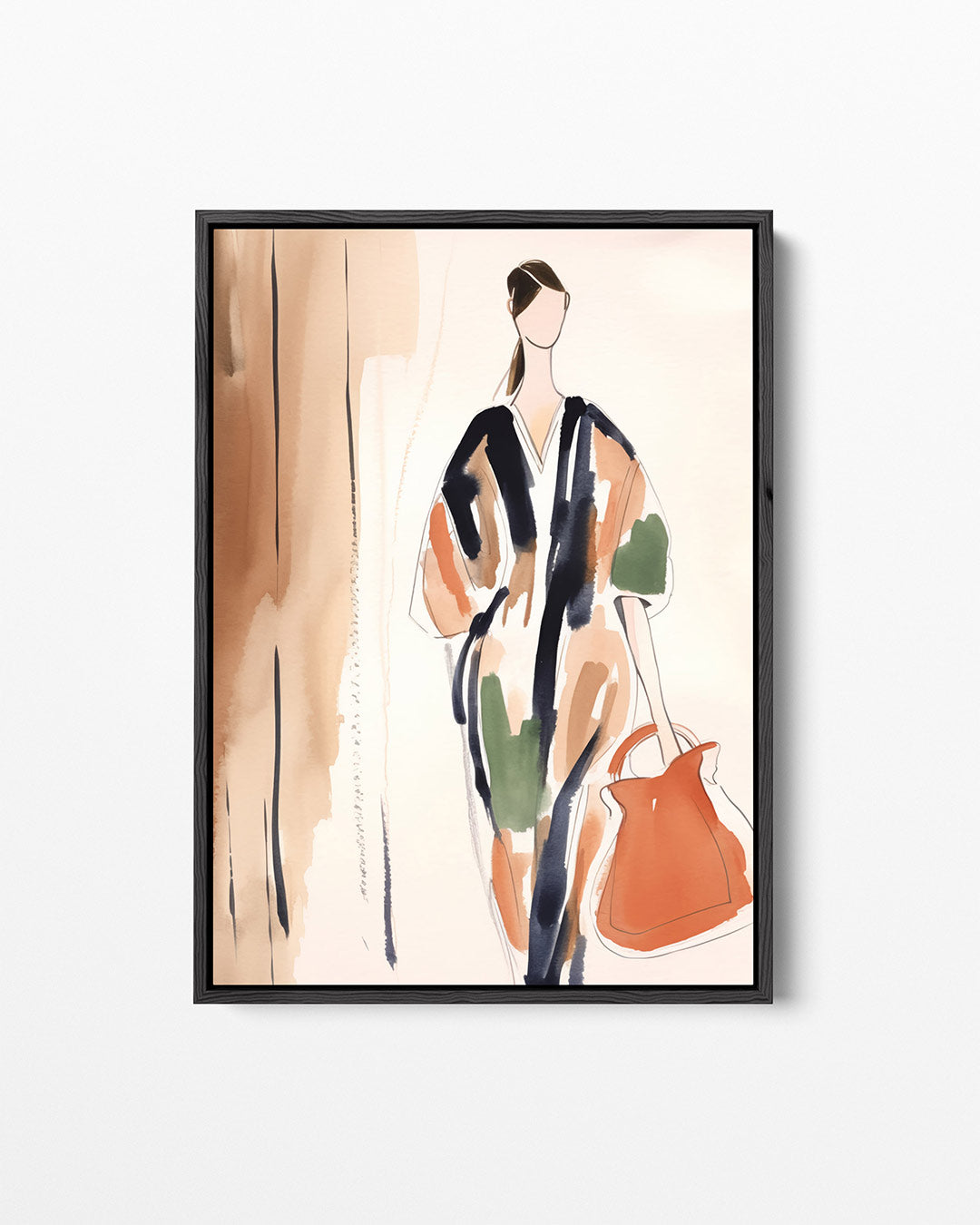 Mode illustratie – staand wanddecoratie kunstwerk