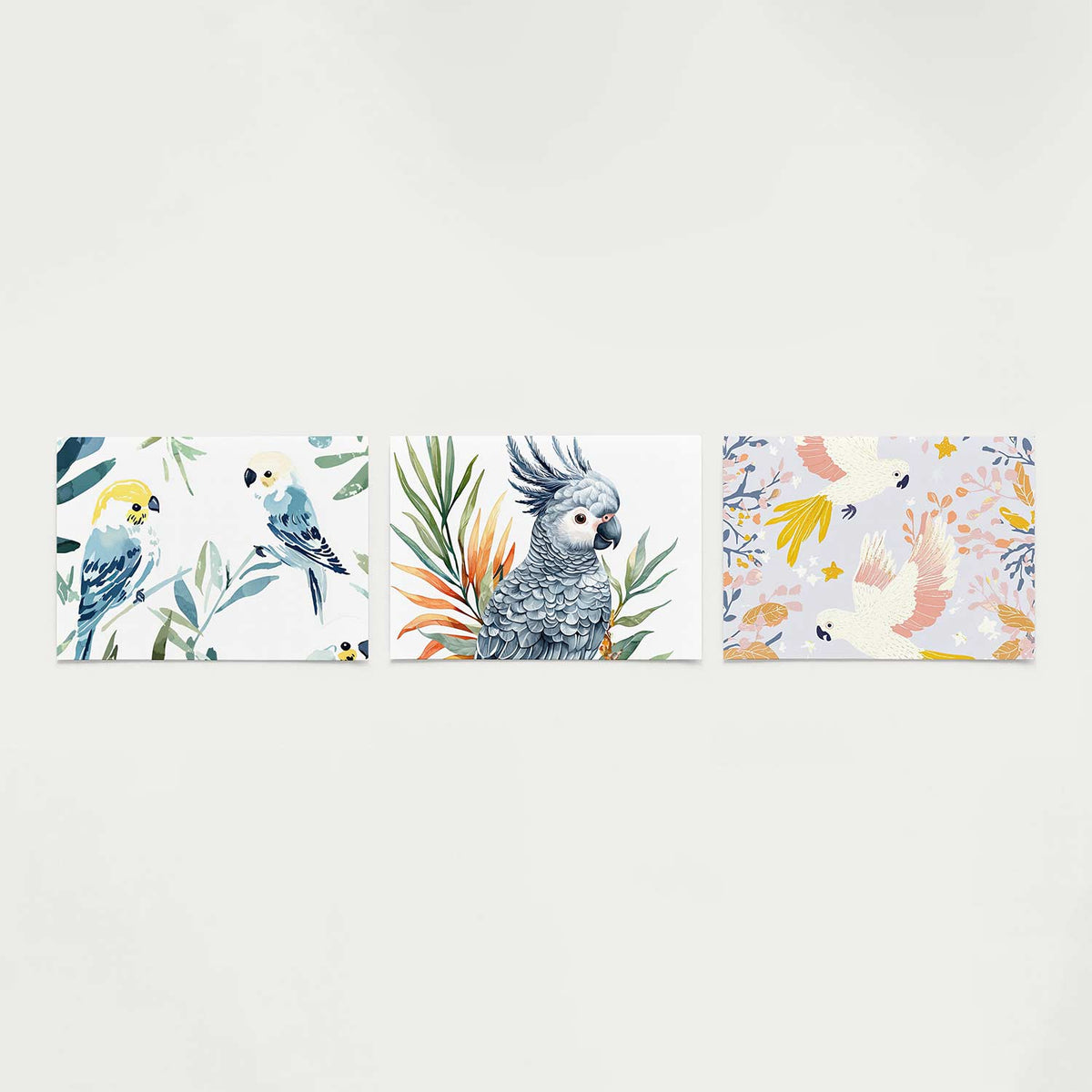Vogels en bladeren Posterset